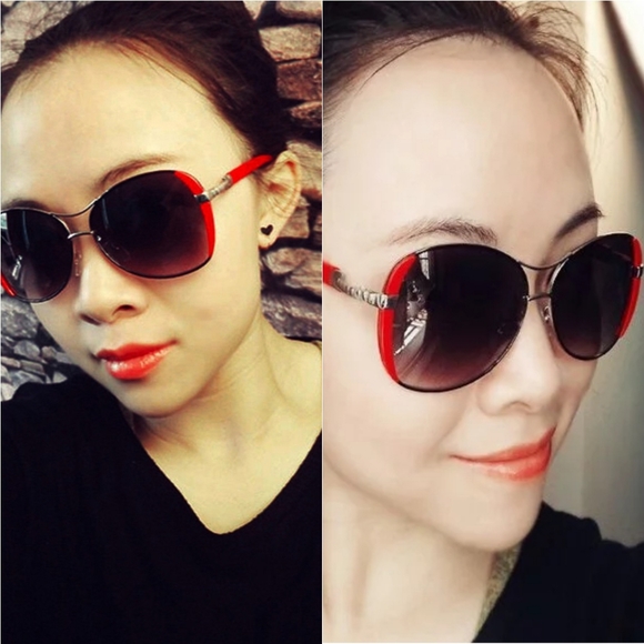 💗 White High Quality Fashion Sunglasses - Picture 2 of 5